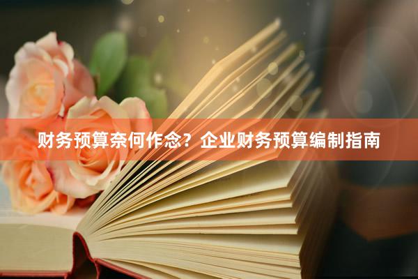 财务预算奈何作念？企业财务预算编制指南